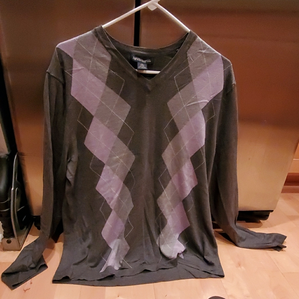 Banana Republic argyle lightweight sweater